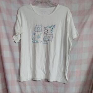 Bon Worth White Short Sleeve Thick Tee